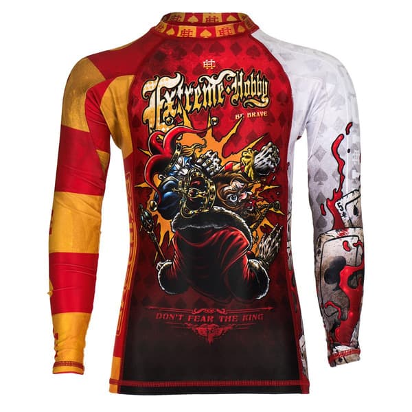 Långärmad rashguard barn KILLER CARDS 2 140 RÖD