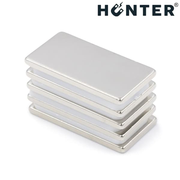 NEODYMIUM MAGNET 30x15x2 mm STÆRK PLADE Stang, Rektangulær, HUNTER