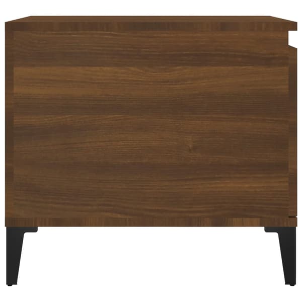 vidaXL sofabord brunt egetræ 100x50x45 cm, træbaseret materiale