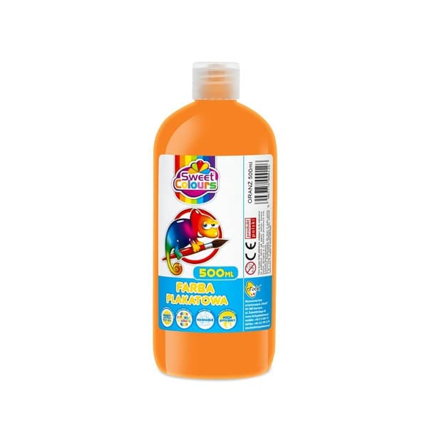 Orange plakatmaling 500ml