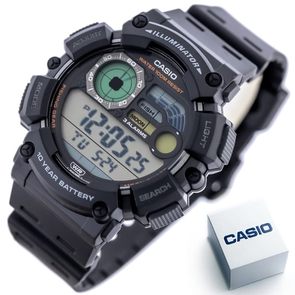 HERREKLOCKA CASIO Digital Månfas WS-1500H-1A + LÅDA