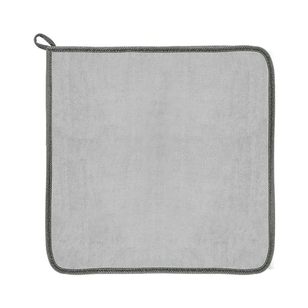 Mikrofiber håndklæde til biltørring 40x40cm grå - SÆT med 2
