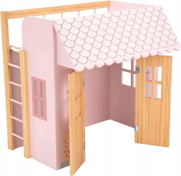 Trædukkehus - Arias Bed 21589