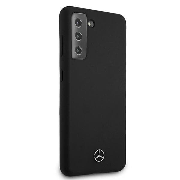 Mercedes Silikone Line Etui til Galaxy S21, Sort