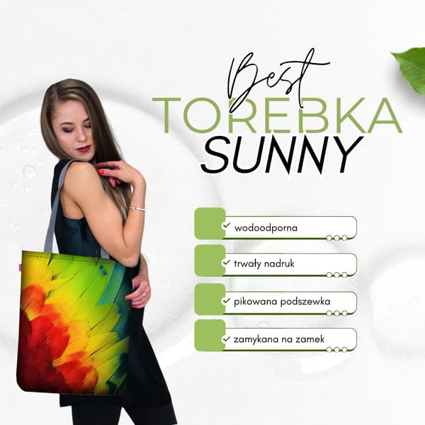 SUNNY kanvas taske - Papegøje
