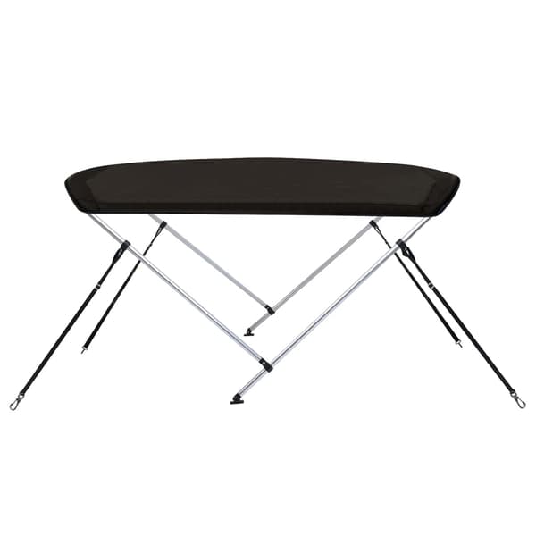 vidaXL bådbiminitop, 2 buer, sort, 180x150x110 cm