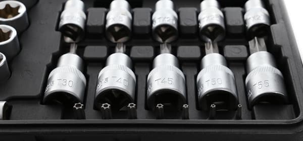 Torx-kärki- ja hylsysarja 30 osaa KD10242