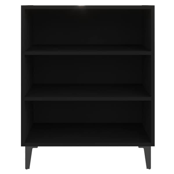 vidaXL sort skab, 57x35x70 cm, spånplade