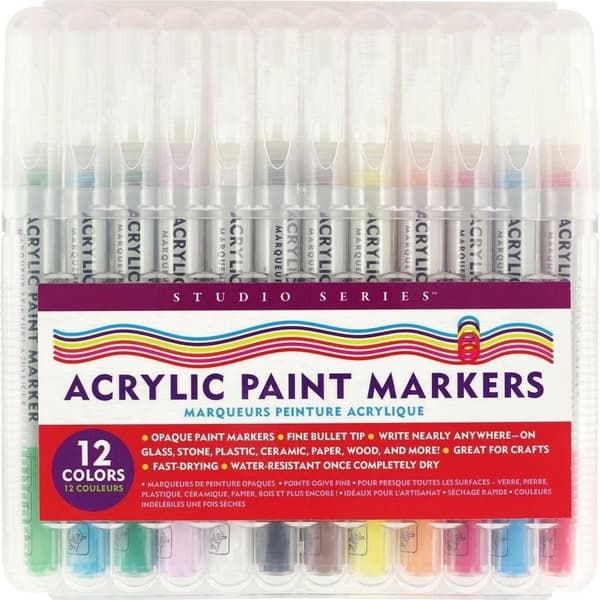 Akryl tuscher 12 farver