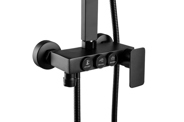 DUSCHSET YTMONTERING S-1160B SVART