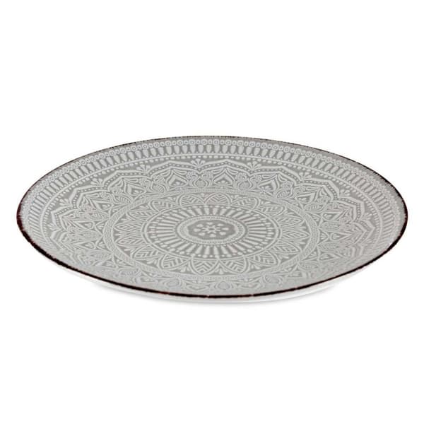 Ruokalautanen 27 cm MANDALA harmaa