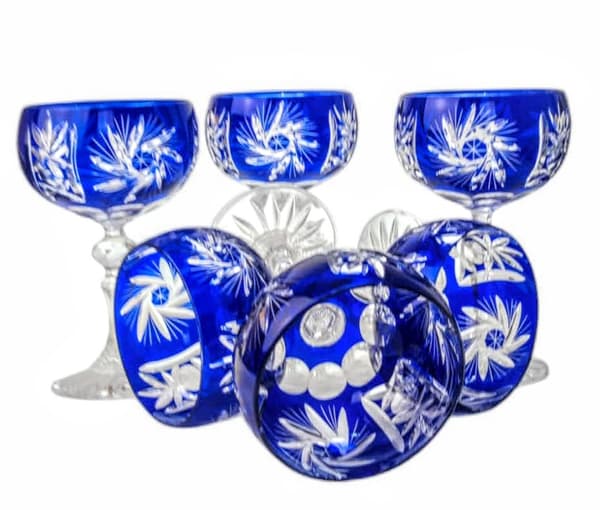 Koboltkrystal champagneglas 150ml Olive Grinder