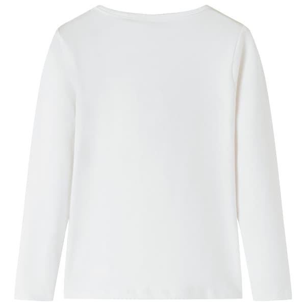 Børne langærmet T-shirt, ecru, 104
