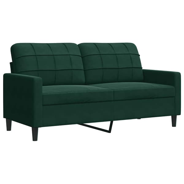 vidaXL 2-sitssoffa mörkgrön 140 cm klädd i sammet