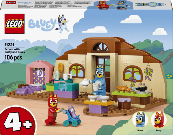 Lego Bluey School med Ryžyk och Blue 106 bitar (11221)