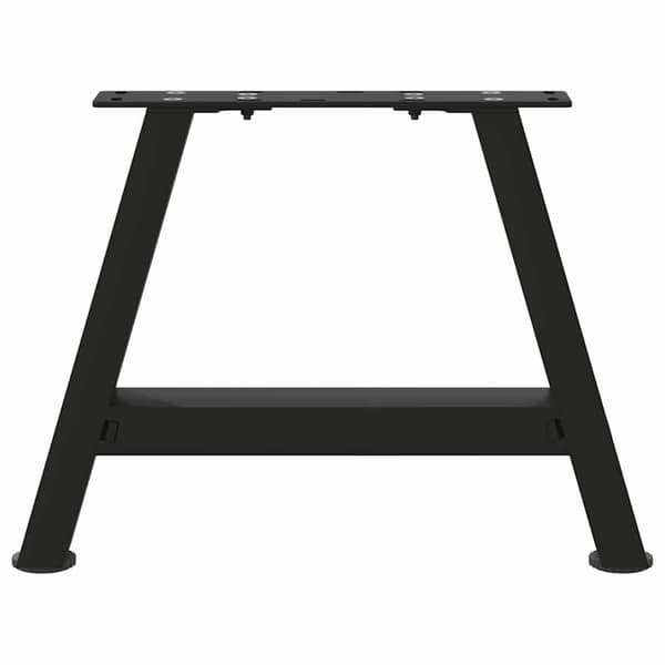 vidaXL sofabordsben, 2 stk., sort, 30x(30-31) cm, stål