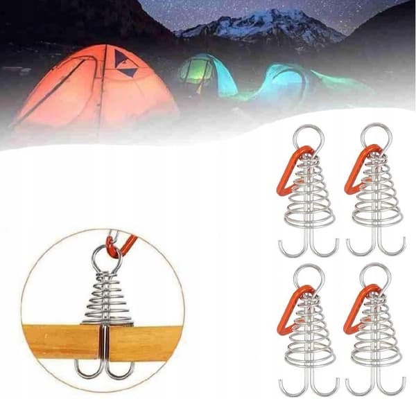 4x KROG TIL BRÆDDER TIL teltcampinganker