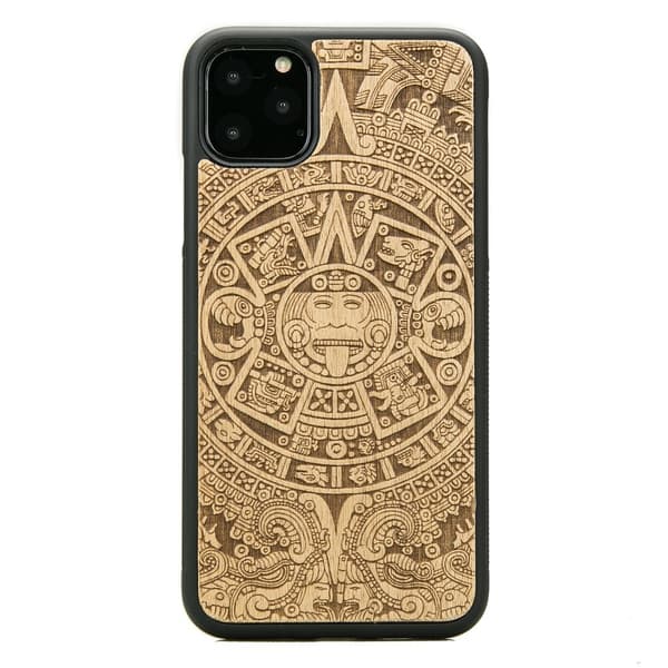 Træetui til iPhone 11 PRO MAX AZTEC KALENDER ANIEGRE