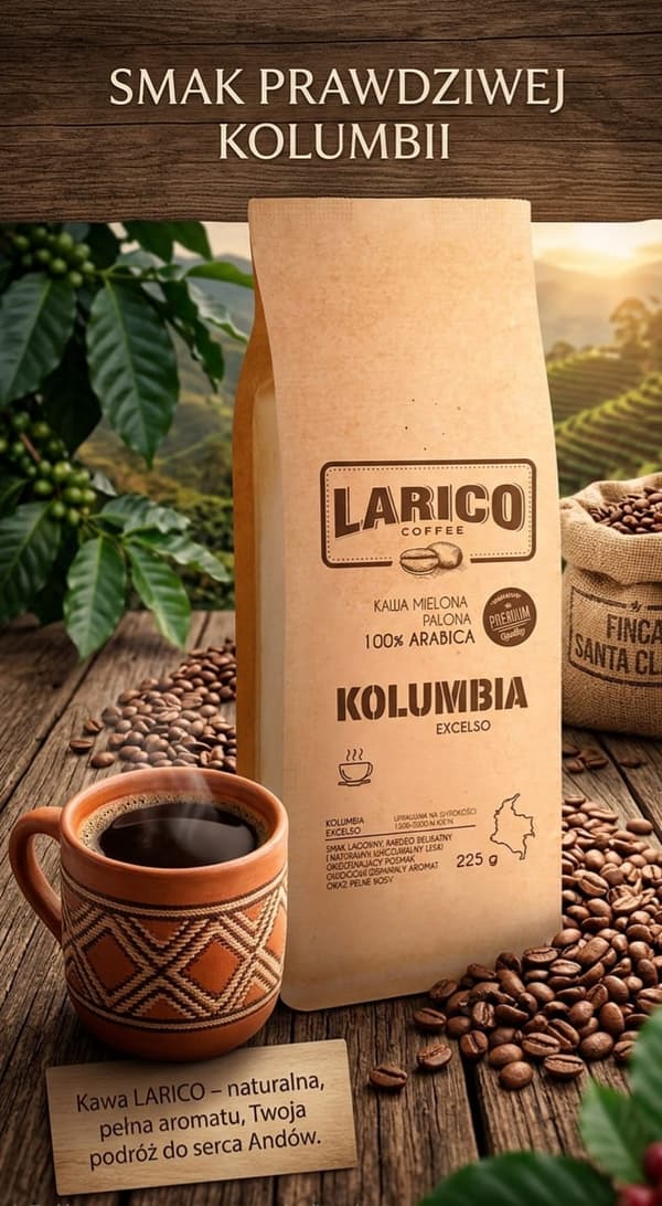 Larico Malet Kaffe Colombia Excelso 225g
