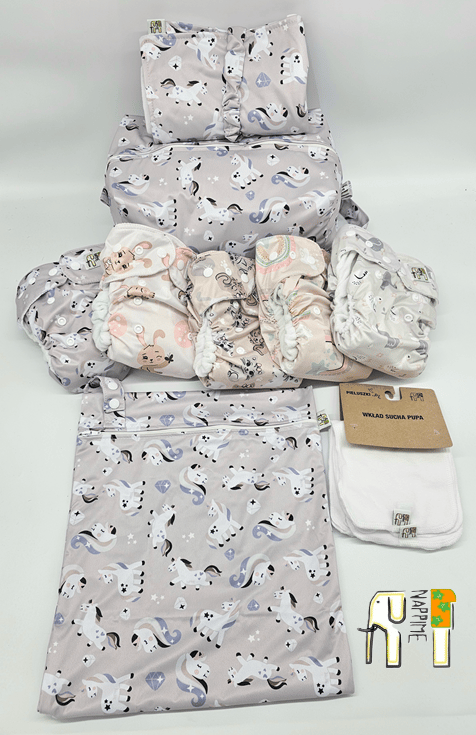 NappiMe Unicorn Microfiber Fleece Blöjset