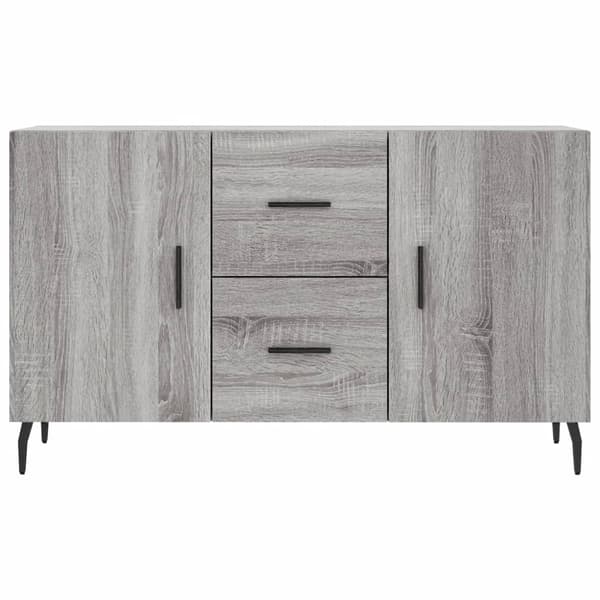 vidaXL kommode, grå Sonoma-eg, 100x36x60 cm, træbaseret materiale