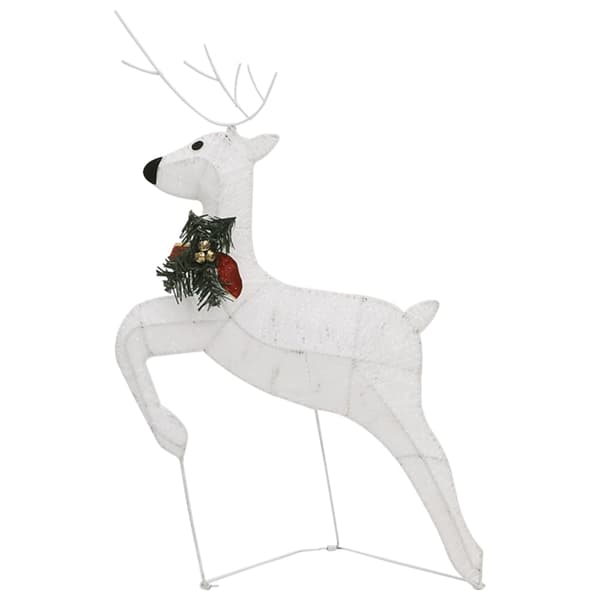 vidaXL julerenserdyr, 4 stk., 80 hvide LED'er