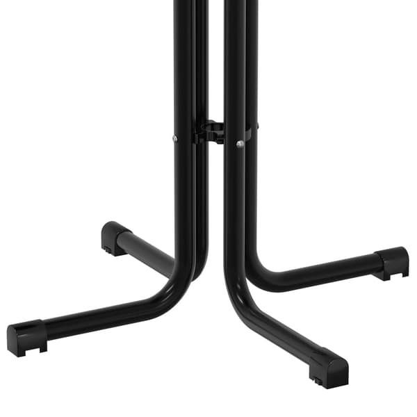 vidaXL spisebord, sort, Ø80x110 cm