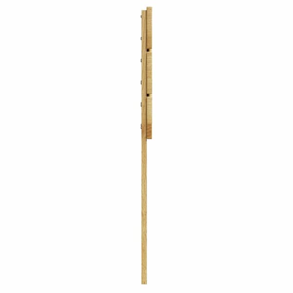 vidaXL sengegavl 75 cm massivt egetræ