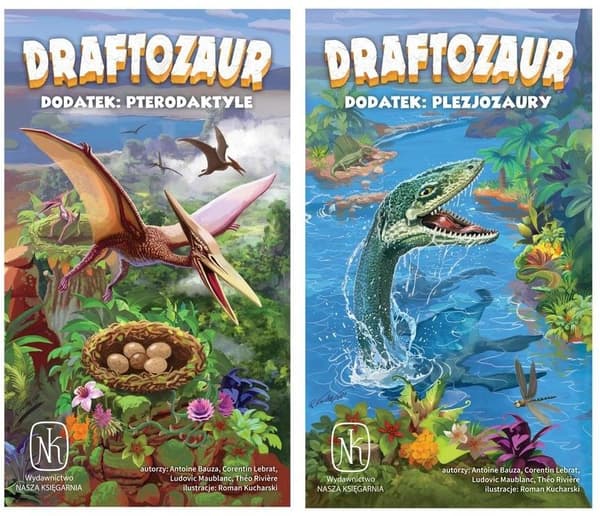 Draftosaurus - 2 laajennusta: Pterodaktyylit, Plesiosaurukset