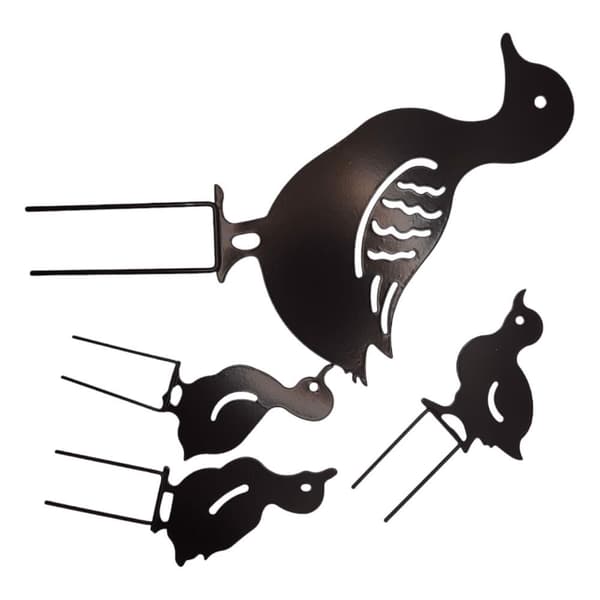 Trädgårdsdekoration Metall ankfigurer