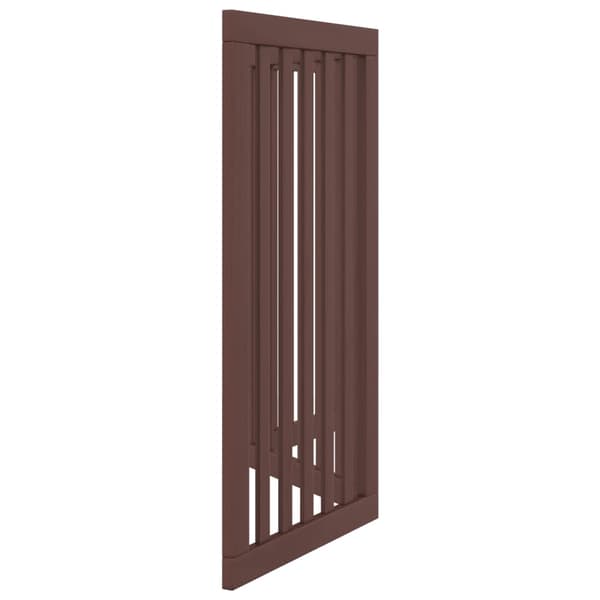 vidaXL foldbar hundegitter, 3 paneler, brun, 150 cm
