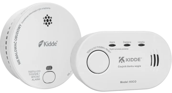 Kidde kulilte- og røgdetektorsæt 2 stk.