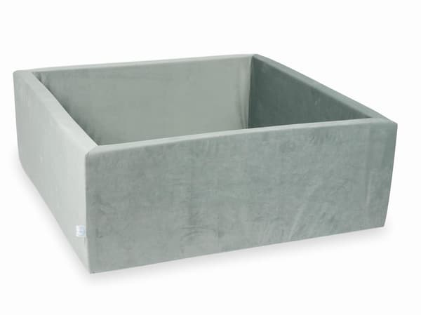 Torr pool 110x110x40 Sammetsgrå utan bollar