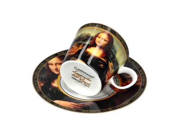 Carmani, espressokop 90ml - leonardo DA vinci/Mona Lisa