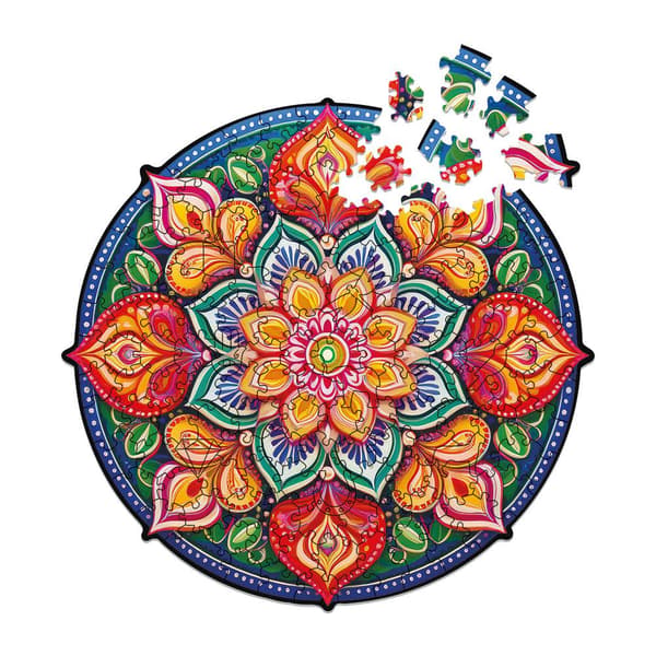Træpuslespil. Mandala. Håb.
