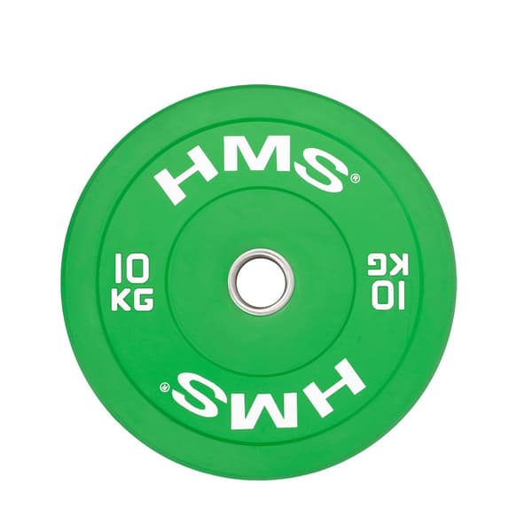 Olympisk støddæmperplade 10 kg CBR10 Grøn HMS