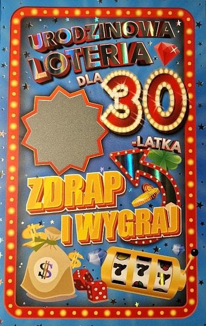 Mænds 30-års fødselsdagskort