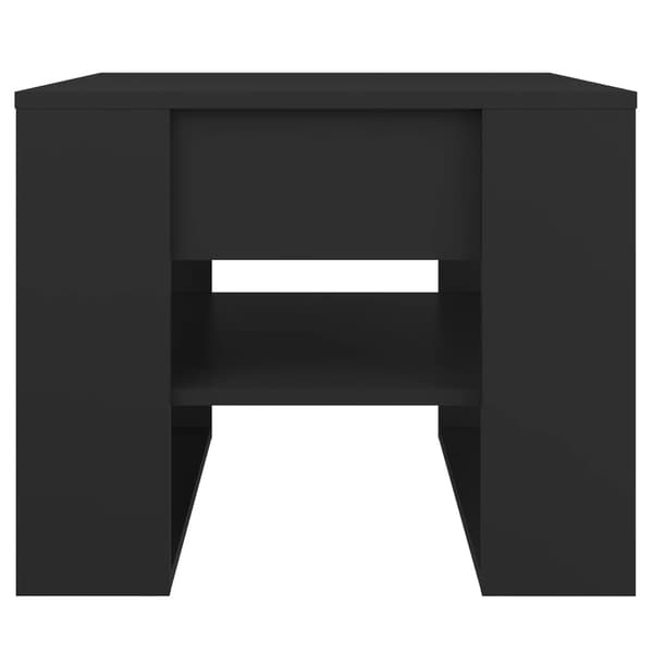 vidaXL sofabord, sort, 55,5x55x45 cm, træbaseret materiale