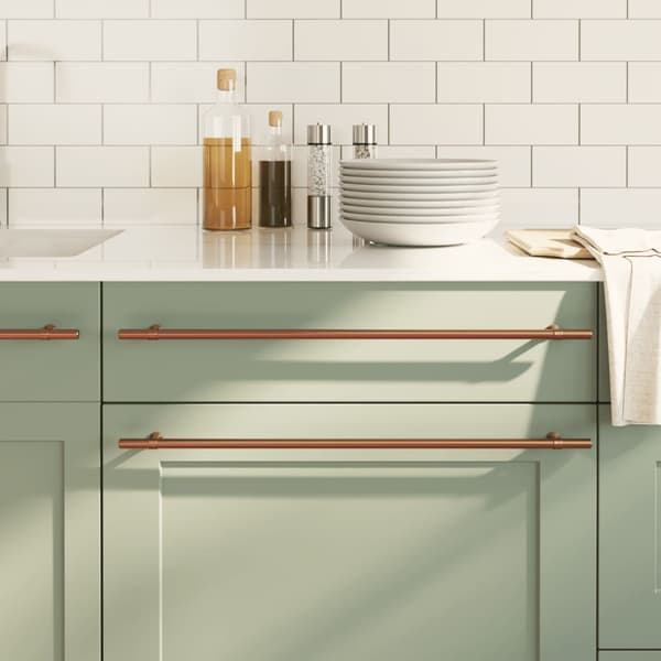 vidaXL skabsgreb 20 stk. bronze 480 mm rustfrit stål
