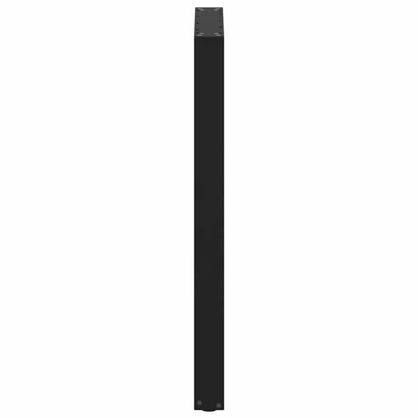vidaXL sofabordsben, 2 stk., sort, 60x(100-101) cm, stål