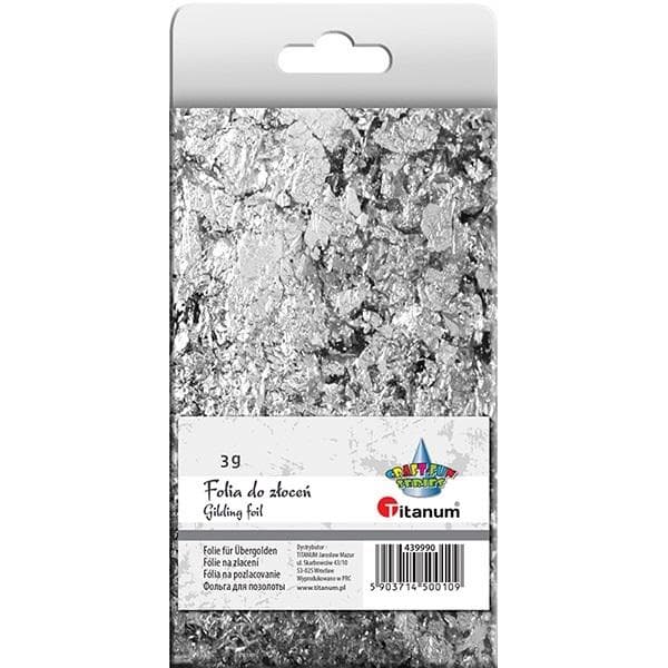 Förgyllningsfolie silverflingor 3g