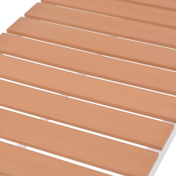 vidaXL Solstol, aluminium och WPC, brun