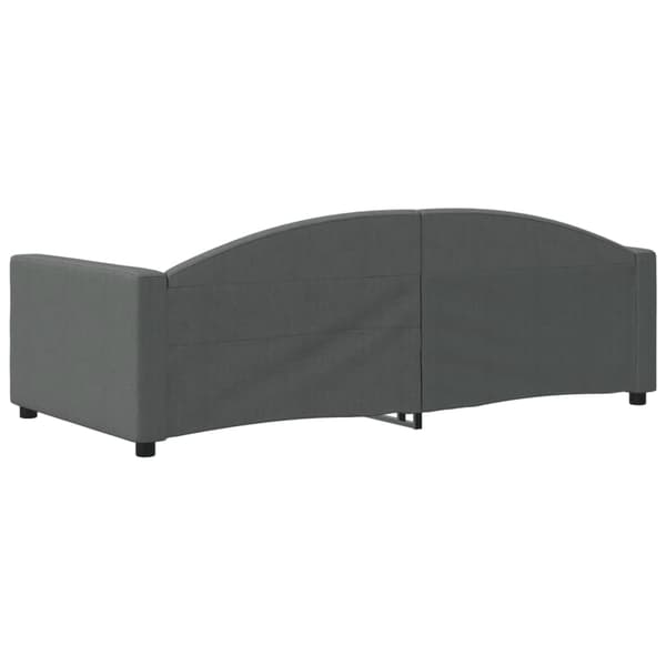 vidaXL Bäddsoffa mörkgrå 90x190 cm tygklädd