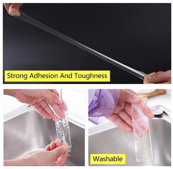 3M Nano PU Dubbelhäftande Tejp Transparent Stark