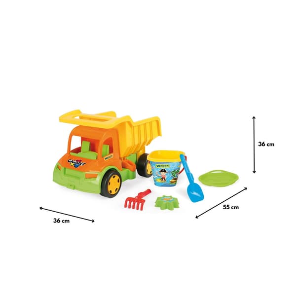 Kæmpedumper med sandsæt 65002