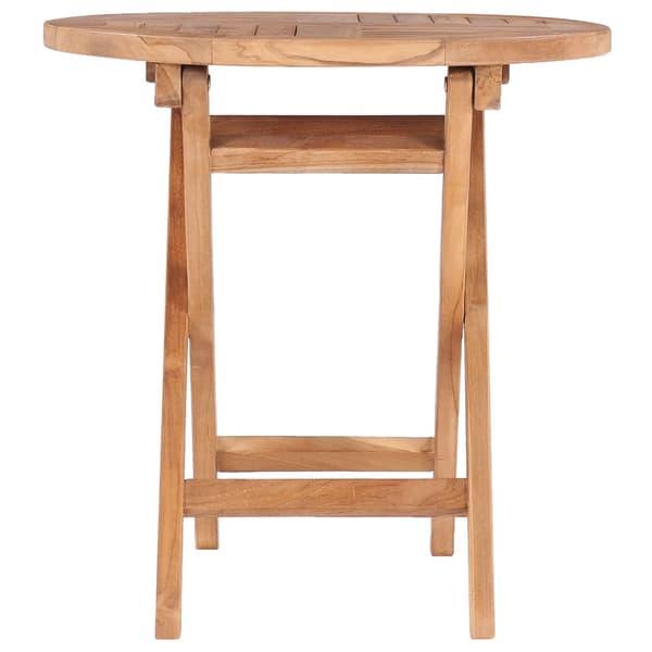 vidaXL foldbart havebord 45 cm massivt teaktræ