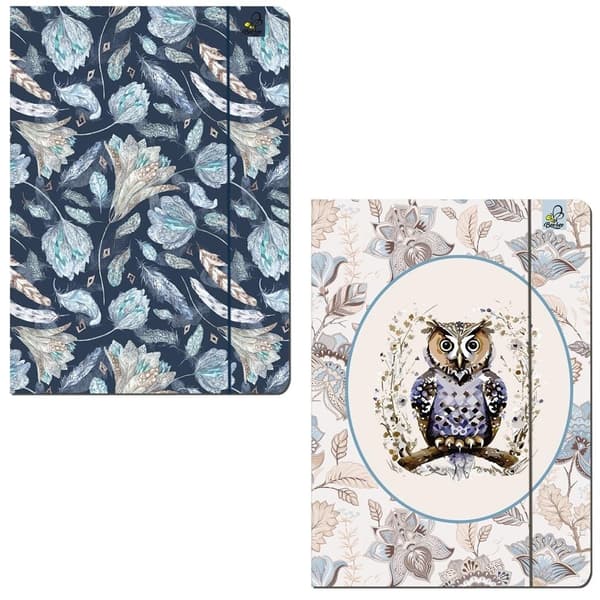 A4-mappe med elastik Boho New mix