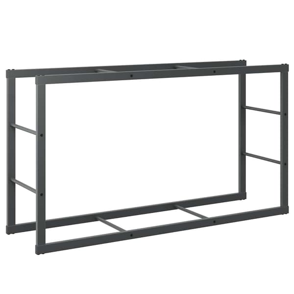 vidaXL brænderist sort 110x30x61 cm stål