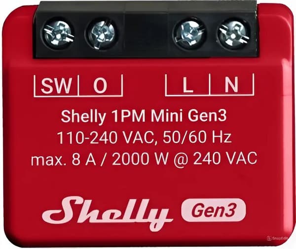 Shelly 1PM Mini Gen 3 smart relä