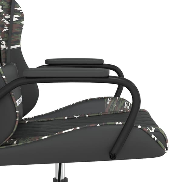 vidaXL gamingstol, sort og camouflage, kunstlæder